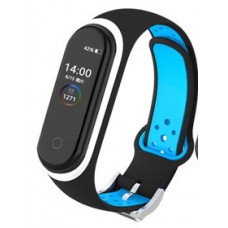 Силіконовий ремінець Sport для Xiaomi Mi Band 3/4 Black-Blue