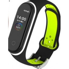 Силиконовый ремешок Sport для Xiaomi Mi Band 3/4 Black/Green