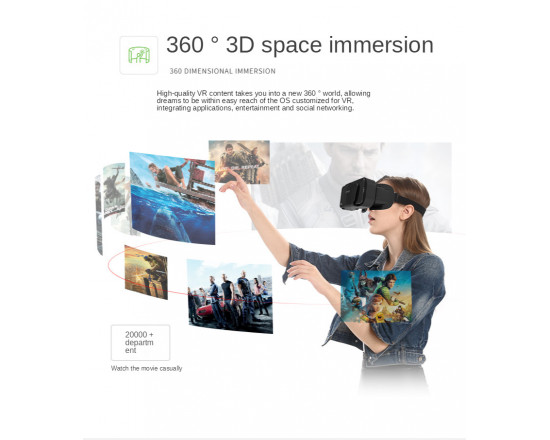 3D окуляри віртуальної реальності VR Shinecon G10 для смартфонів з великим екраном + пульт