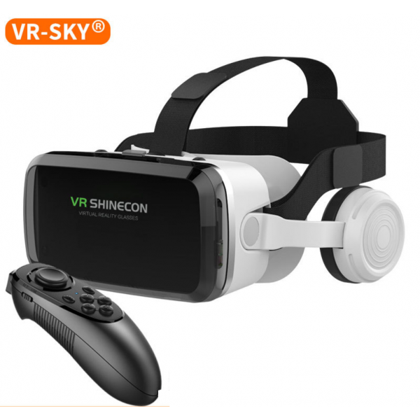 3D очки виртуальной реальности VR Shinecon SC-G04BS для смартфонов с наушниками + пульт