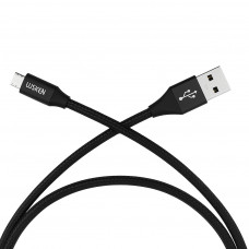 Micro USB кабель Wsken у нейлоновому обплетенні 1m Black