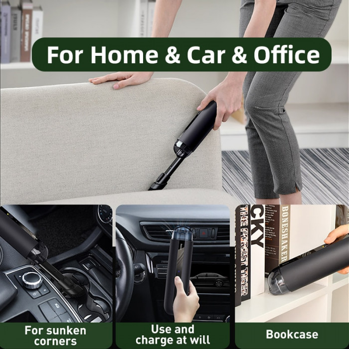 Автомобильный пылесос BASEUS Car Vacuum Cleaner A2 (CRXCQA2-01) 70 Вт, 18min, 5000Pa