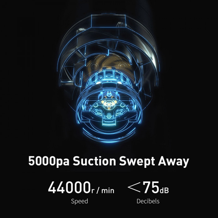 Автомобильный пылесос BASEUS Car Vacuum Cleaner A2 (CRXCQA2-01) 70 Вт, 18min, 5000Pa