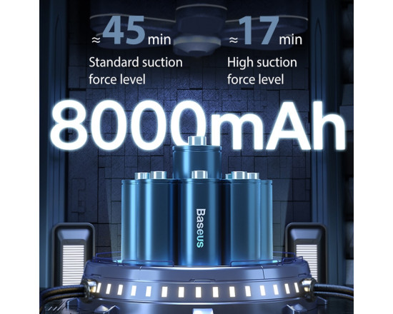 Автомобильный пылесос BASEUS Car Vacuum Cleaner A3 135 Вт, 17-45min, 15000Pa
