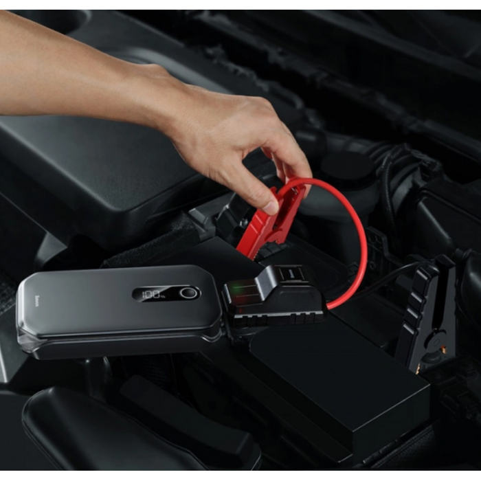 Пусковий пристрій Baseus Super Energy Car Jump Starter 12000 mAh Сірий (CRJS03-01)