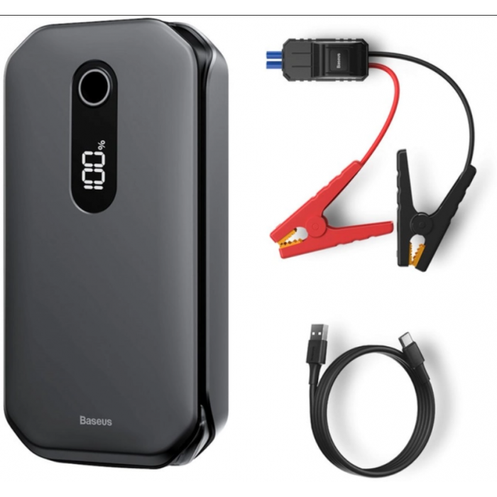 Пусковий пристрій Baseus Super Energy Car Jump Starter 12000 mAh Сірий (CRJS03-01)