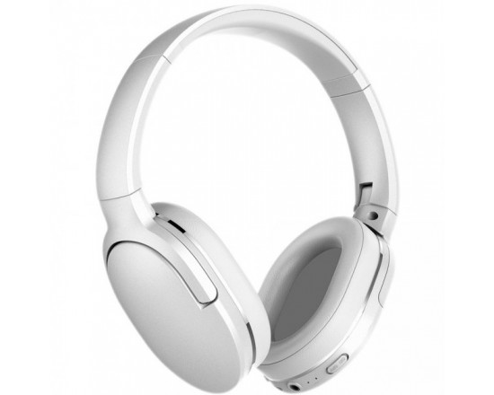 Бездротові накладні Bluetooth навушники BASEUS Encok Wireless headphone D02 Pro BT5.3, AUX White (NGTD010202)