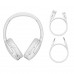 Беспроводные накладные Bluetooth наушники BASEUS Encok Wireless headphone D02 Pro|BT5.3, AUX|White (NGTD010202)