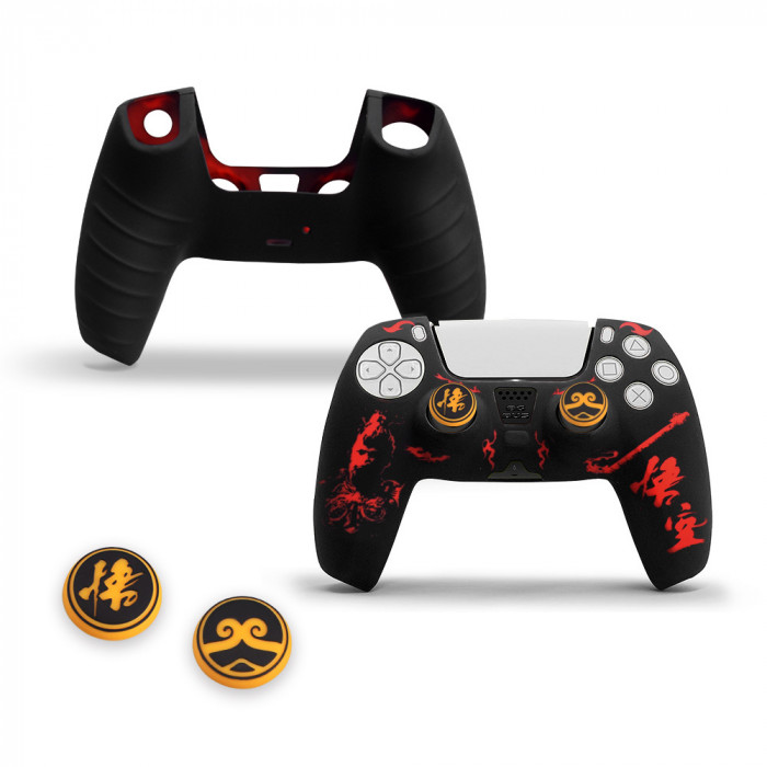 Купить Силиконовый чехол Black Myth: WuKong для геймпада PS5 DualSense + накладки на стики