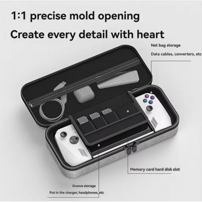 Купить AOLION Premium кейс для ROG Ally/Switch - жесткий защитный чехол, водостойкий EVA Черный