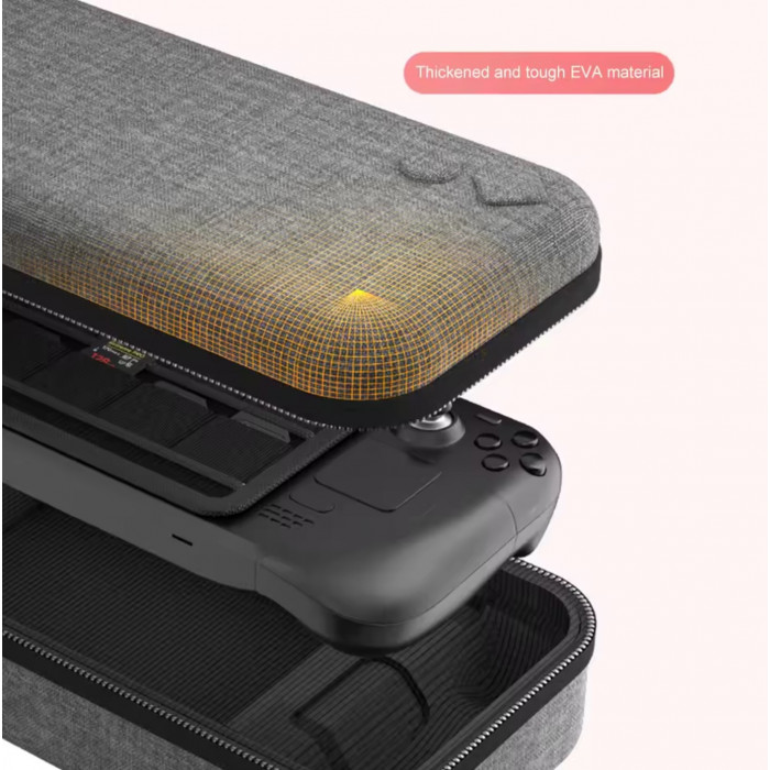 Купить AOLION AL-ST1003 Grey - премиальный жесткий кейс для Steam Deck/Switch, водостойкий EVA-чехол