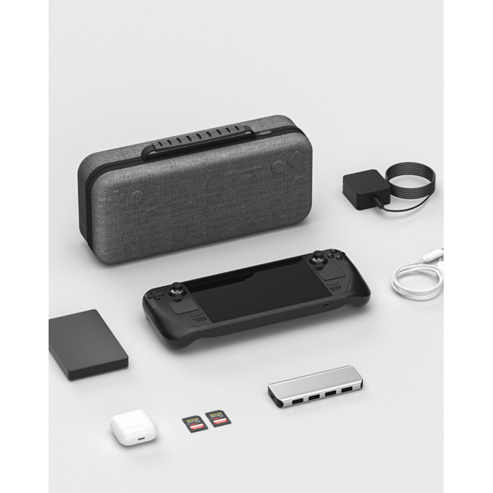 Купить AOLION AL-ST1003 Grey - премиальный жесткий кейс для Steam Deck/Switch, водостойкий EVA-чехол