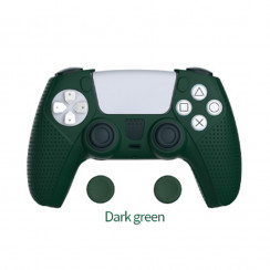 DOBE TP5-0559 Silicone Protective Kit - силиконовый защитный комплект для PS5 DualSense (зеленый)