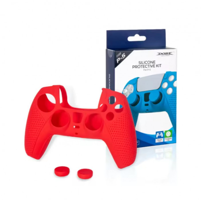 Купить DOBE TP5-0559 Silicone Protective Kit Red - защитный комплект для PS5 DualSense