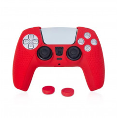 DOBE TP5-0559 Silicone Protective Kit - силиконовый защитный комплект для PS5 DualSense (красный)