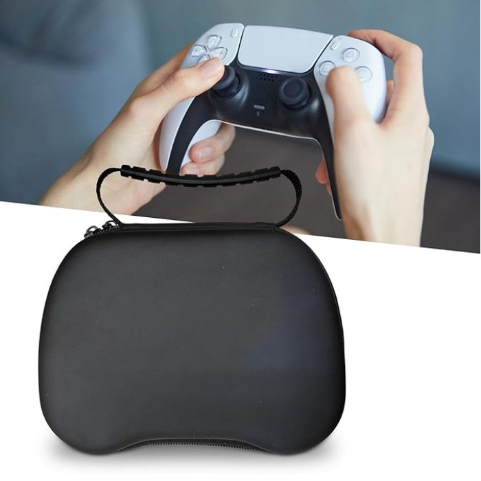 Купить Жёсткий EVA кейс для геймпада Xbox/PS5/ Switch Pro — защитный чехол PU + Oxford Черный