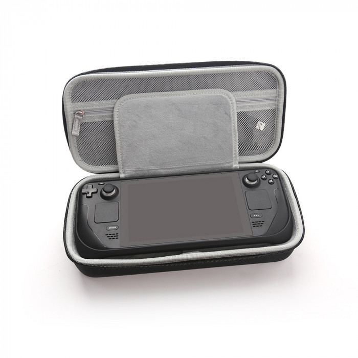 Купить DOBE TY-2816 Black - жесткий EVA кейс для Steam Deck, водостойкая сумка-чехол