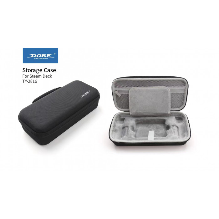 Купить DOBE TY-2816 Black - жесткий EVA кейс для Steam Deck, водостойкая сумка-чехол