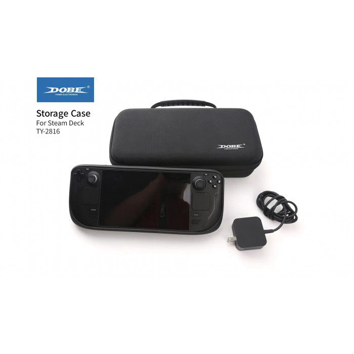 Купить DOBE TY-2816 Black - жесткий EVA кейс для Steam Deck, водостойкая сумка-чехол