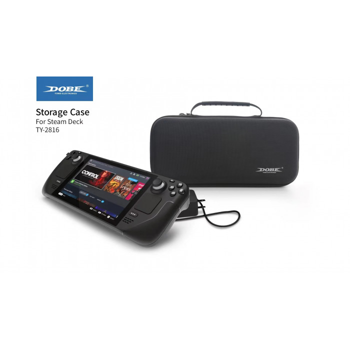 Купить DOBE TY-2816 Black - жесткий EVA кейс для Steam Deck, водостойкая сумка-чехол