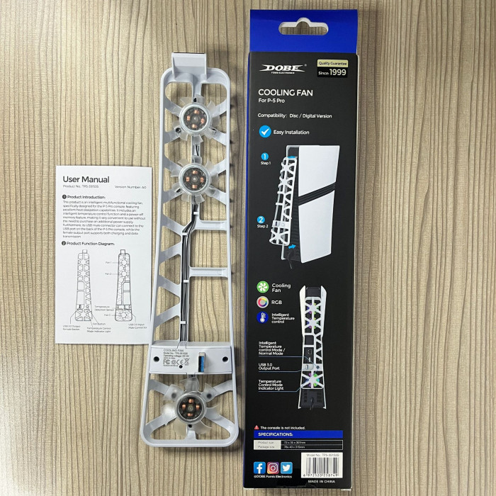 Купить DOBE TP5-35153S — умный вентилятор охлаждения PS5 Pro Черный