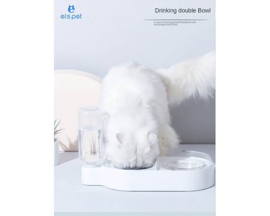 Автоматична напувалка для кішок і собак з мискою Els Pet