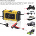 Автоматическое импульсное зарядное устройство для автомобильного аккумулятора Foxsur 12V 6A Желтый FBC1206D