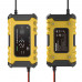 Автоматичний імпульсний зарядний пристрій для автомобільного акумулятора Foxsur 12V 6A Жовтий FBC1206D