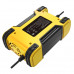 Автоматичний імпульсний зарядний пристрій для автомобільного акумулятора Foxsur 12В-12А, 24В-6А Жовтий FBC122412D-Y