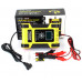 Автоматичний імпульсний зарядний пристрій для автомобільного акумулятора Foxsur 12В-12А, 24В-6А Жовтий FBC122412D-Y