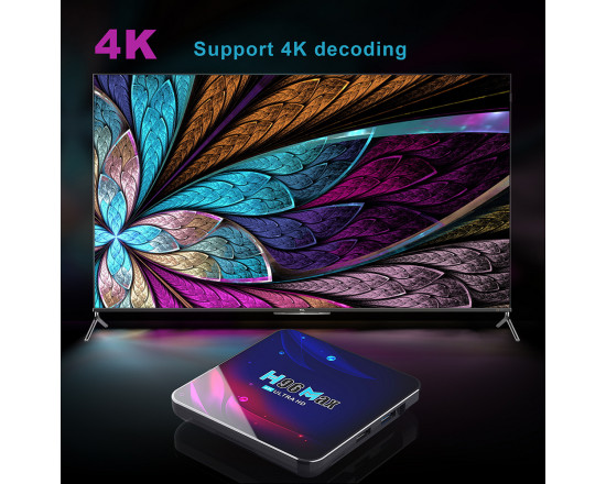 Купить смарт ТВ приставка Android SmartTV Box 4К H96 MAX V11 2/16ГБ WIFI+BT 5 ГГц