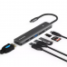 USB-хаб Blueendless BS-HC703 7-в-1 Type-C to USB 3.0 + 2 х USB 2.0 + SD/TF Card Reader + HD 4K 30 Гц + 100 Вт PD