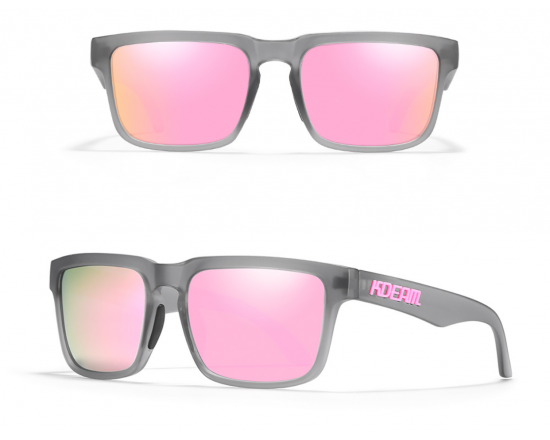 Солнцезащитные очки Kdeam 332, поляризационные C28 Серо-розовый