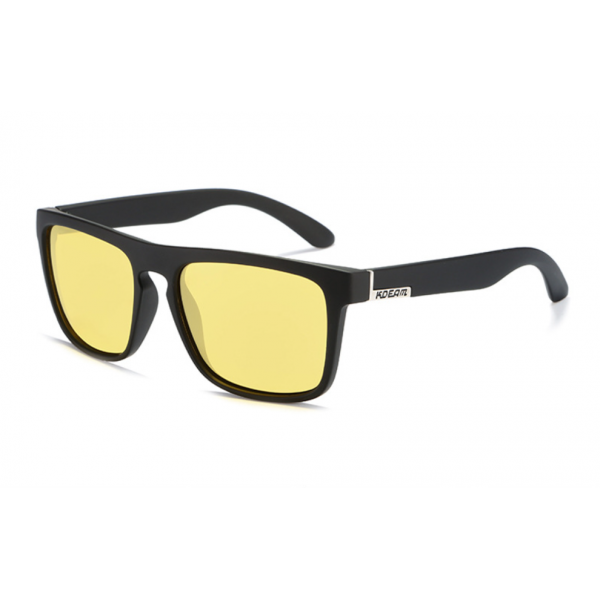 Солнцезащитные очки Kdeam 156, поляризационные C9 Черные-желтые