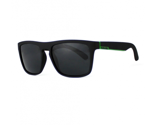 Солнцезащитные очки Kdeam 156, поляризационные C2 Черные с зелёной линией