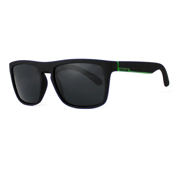 Солнцезащитные очки Kdeam 156, поляризационные C2 Черные с зелёной линией