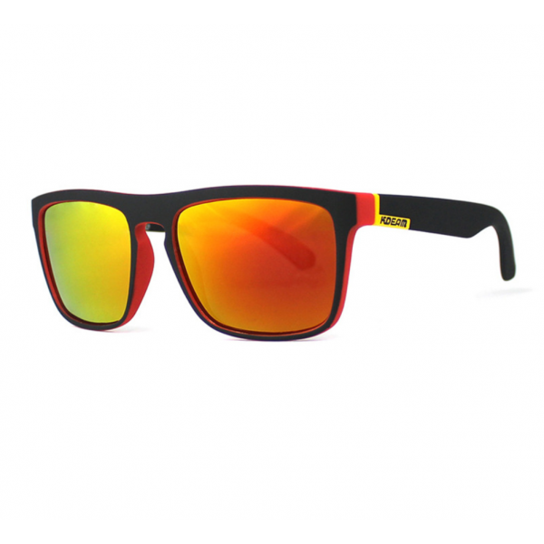 Солнцезащитные очки Kdeam 156, поляризационные C4 Черно-красные