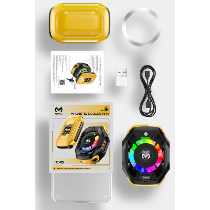 Купить MEMO CX12 — кулер для смартфона с аккумулятором и RGB