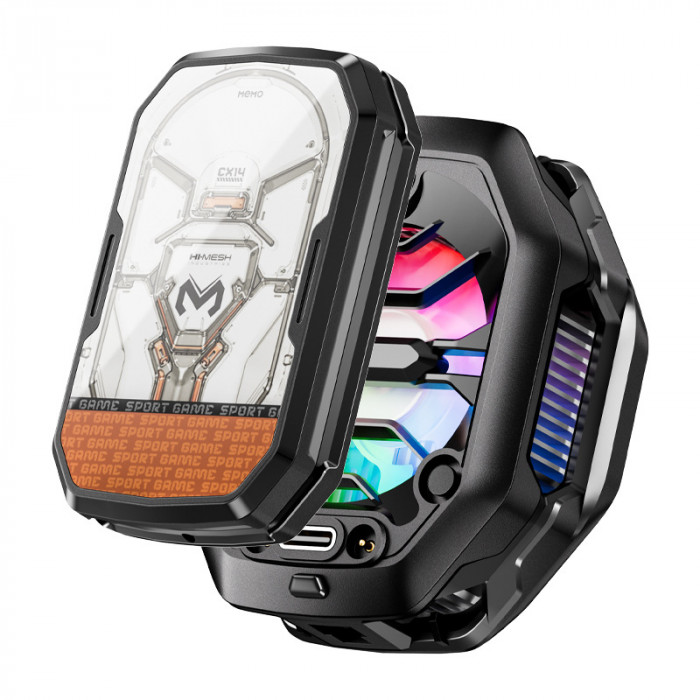 Купити MEMO CX14 — кулер для смартфона з акумулятором та RGB Black 11w