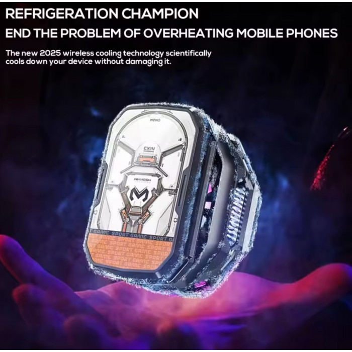 Купити MEMO CX14 — кулер для смартфона з акумулятором та RGB Black 11w