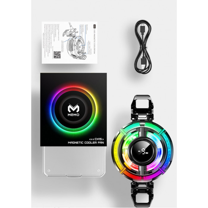 Купить MEMO CX15— кулер для смартфона с элементом Пельтье и RGB