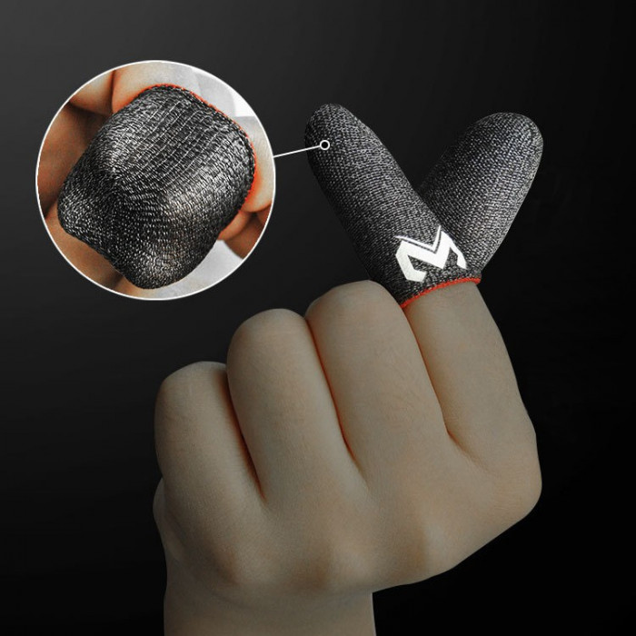 Купить Игровые напальчники MEMO FS01 — серебряные, ультрачувствительные