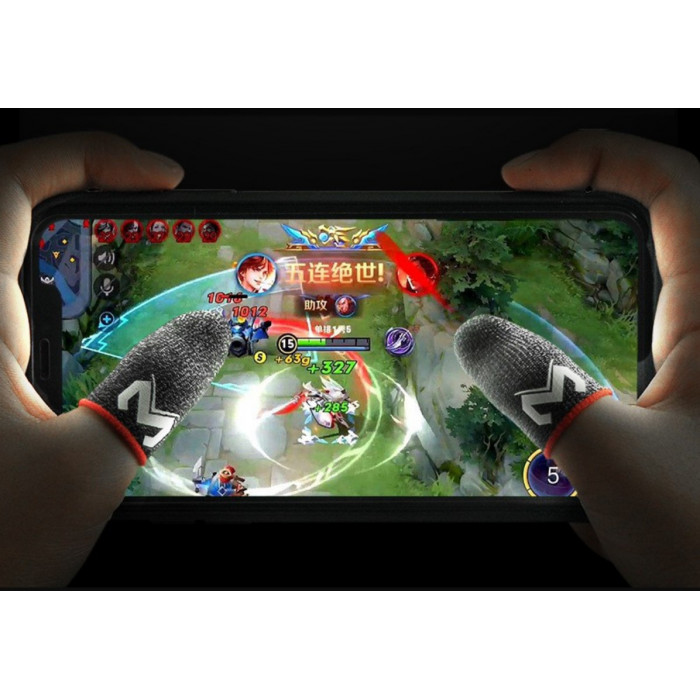 Купить Игровые напальчники MEMO FS01 — серебряные, ультрачувствительные