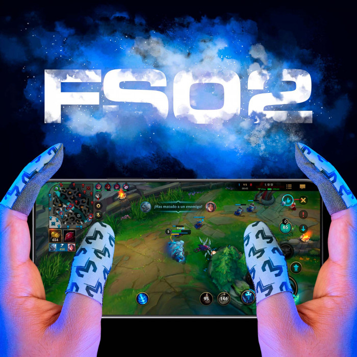 Ігрові напальчники MEMO FS02 — срібні, ультрачутливі