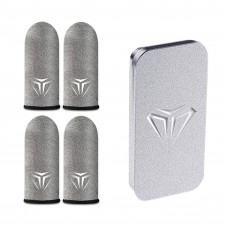 Shezi S05 - ультратонкі ігрові напальчники для мобільного геймінгу + металевий бокс (4 шт.)