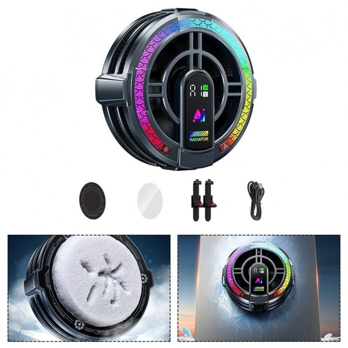 Купити Ігровий кулер для телефону/планшета TH06 Pro AI 24W Пельтьє