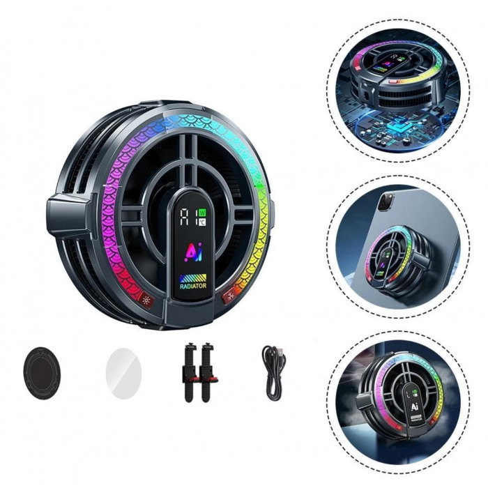 Купити Ігровий кулер для телефону/планшета TH06 Pro AI 24W Пельтьє