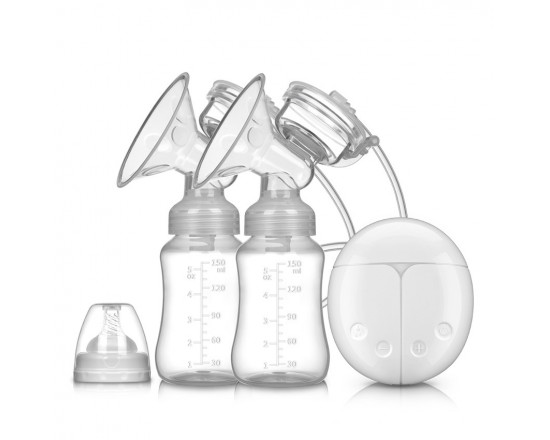 Молоковідсмоктувач електричний подвійний з пляшками для годування BFA RH228