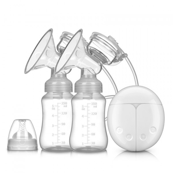 Молоковідсмоктувач електричний подвійний з пляшками для годування BFA RH228