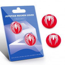 Силіконові накладки на стіки PS5 / PS4 / Xbox Spider-Man – Thumb Grips 2 шт (антиковзкі, червоні)